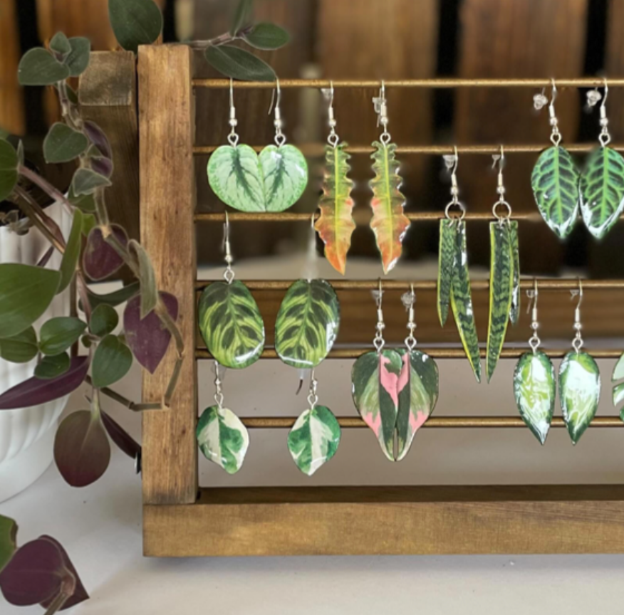 Plant earrings