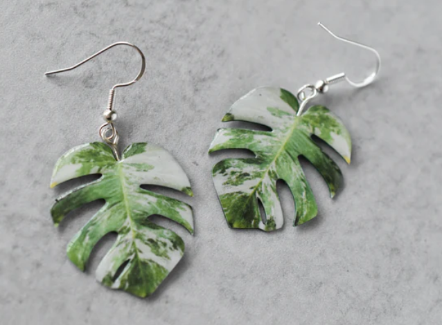 Plant earrings